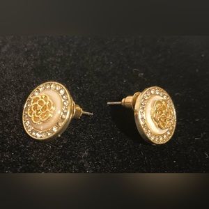 Gold tone earrings